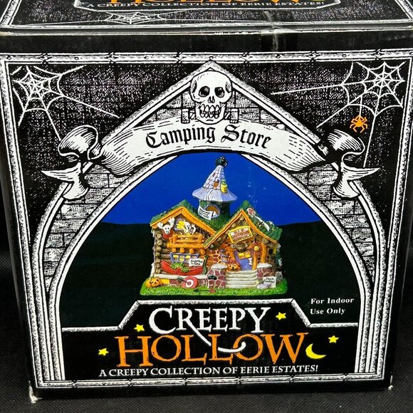 New in box Creepy Hollow "Camping Store" lighted figurine - Picture 2 of 10
